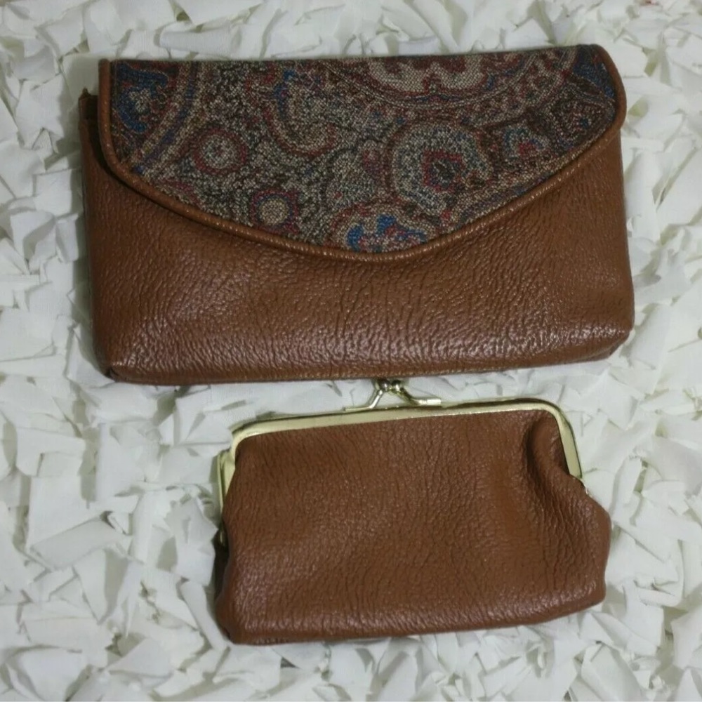 Brownish Wallet with coin purse - 2 in 1